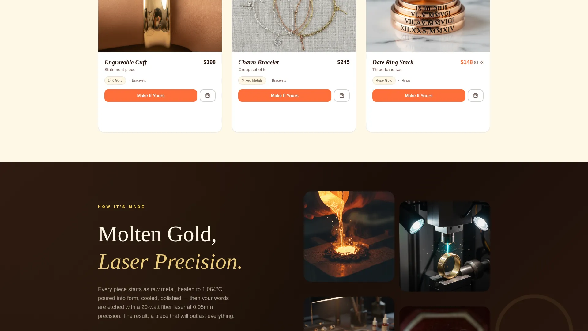 Jewelry & Accessories E-Commerce Professional Website Template
