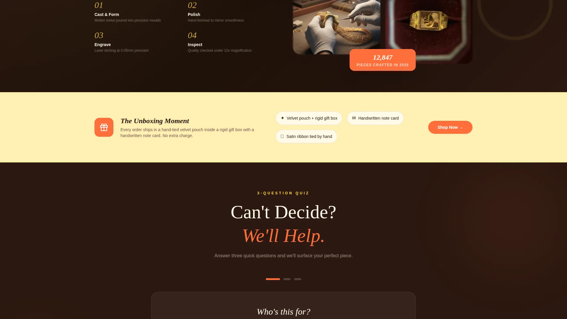 Jewelry & Accessories E-Commerce Professional Website Template