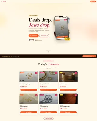 Jewelry Flash Sale Landing Page Template