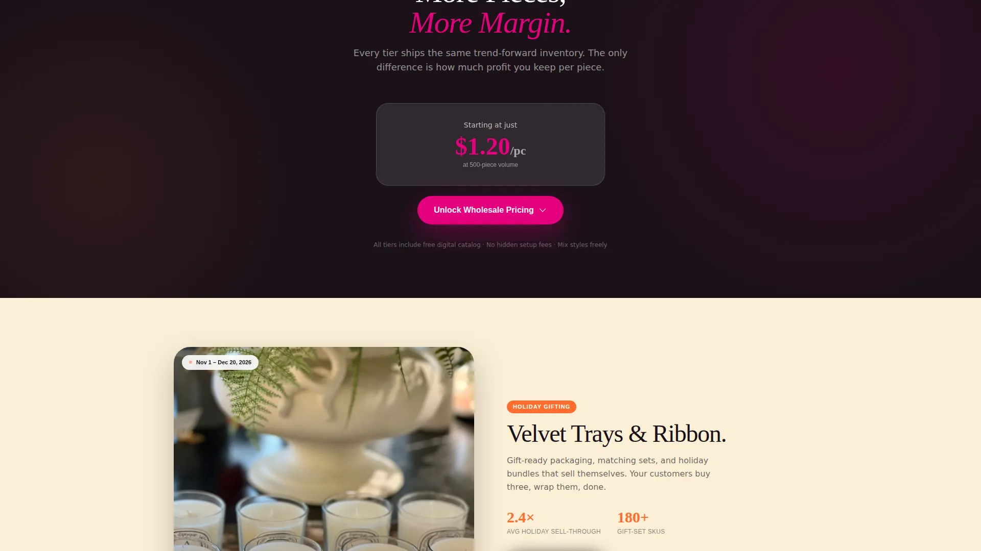 Jewelry & Accessories E-Commerce Pricing Website Template