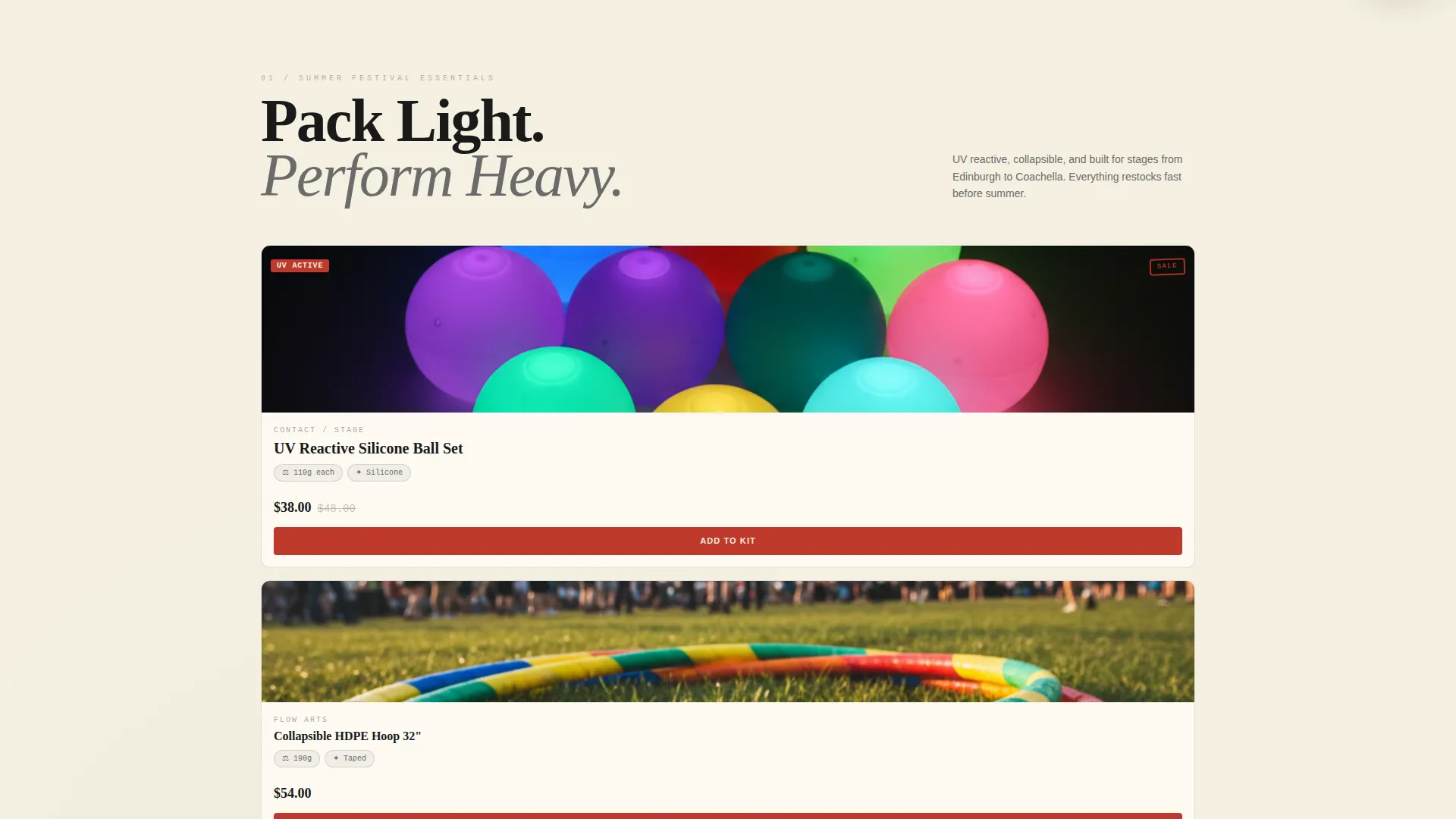 Hobby & Passion Supplies Professional Website Template