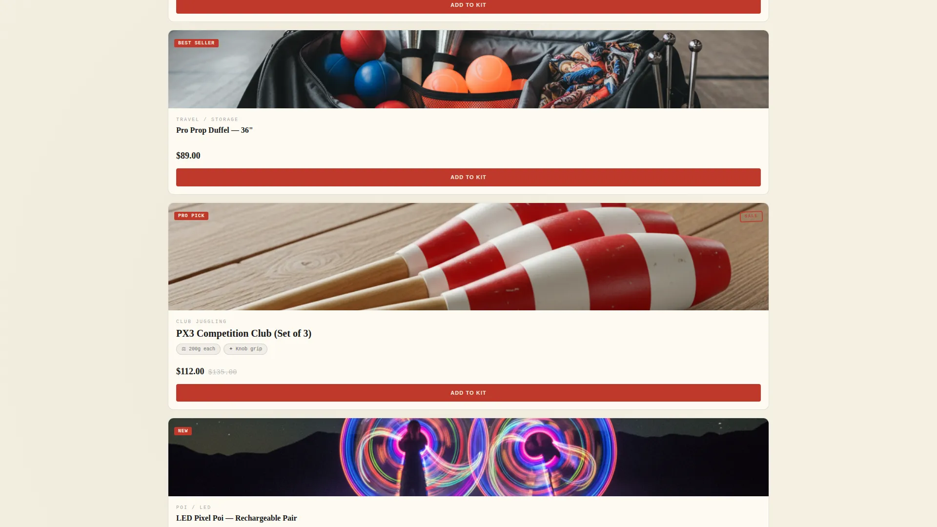 Hobby & Passion Supplies Professional Website Template