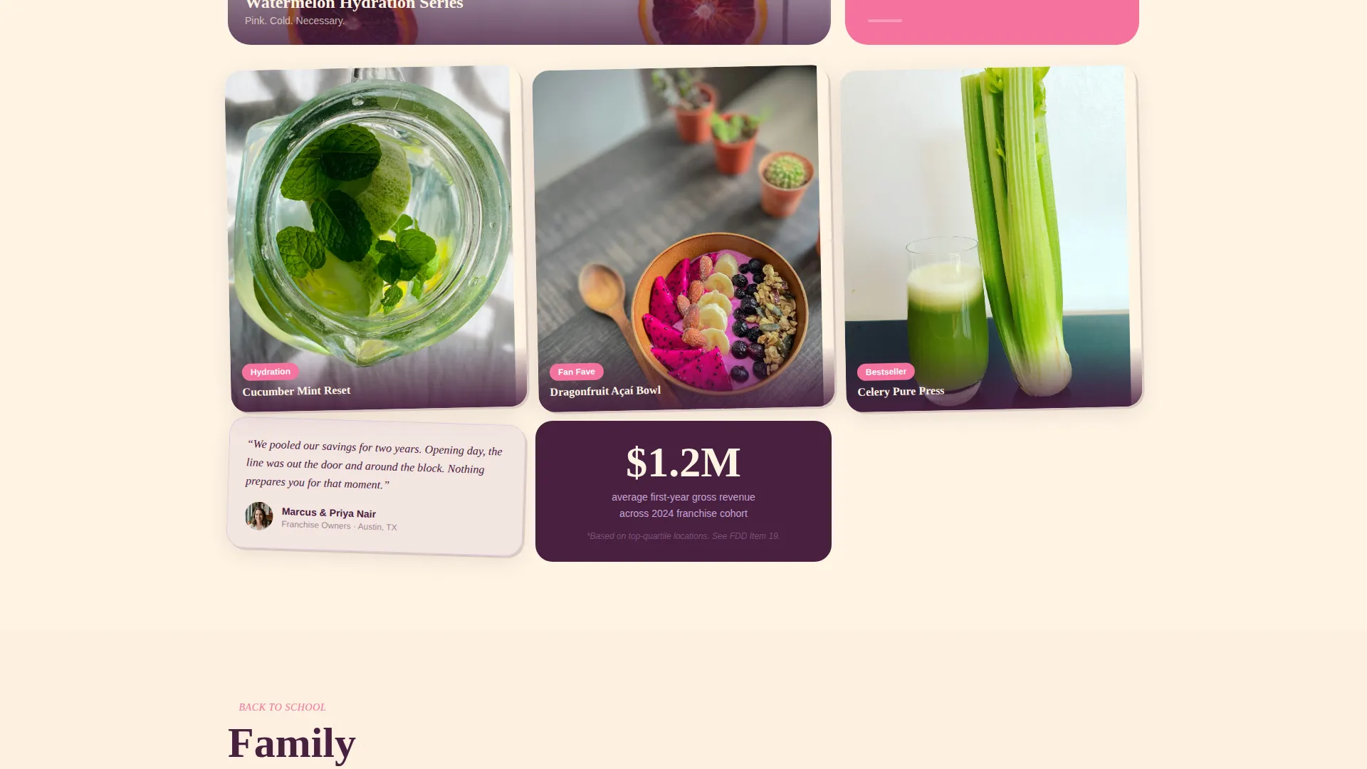 Vibrant Franchise Landing Page Template