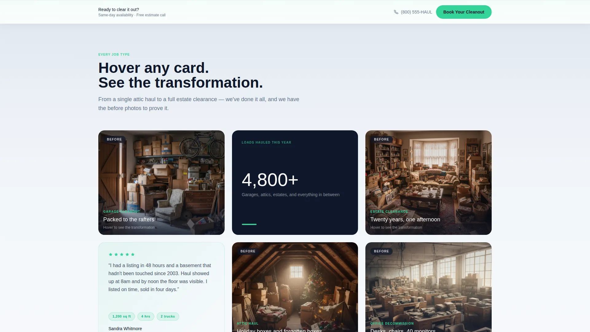 Franchise Business Booking Website Template