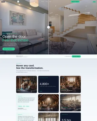 Franchise Business Booking Website Template