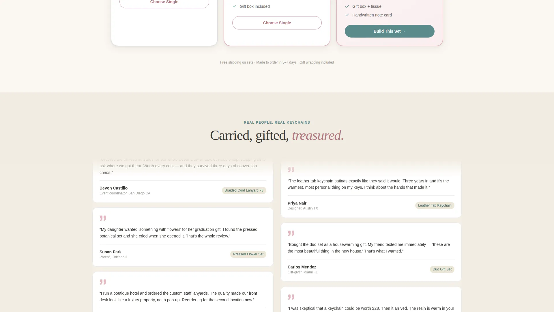 Keychains & Lanyards Store Professional Website Template