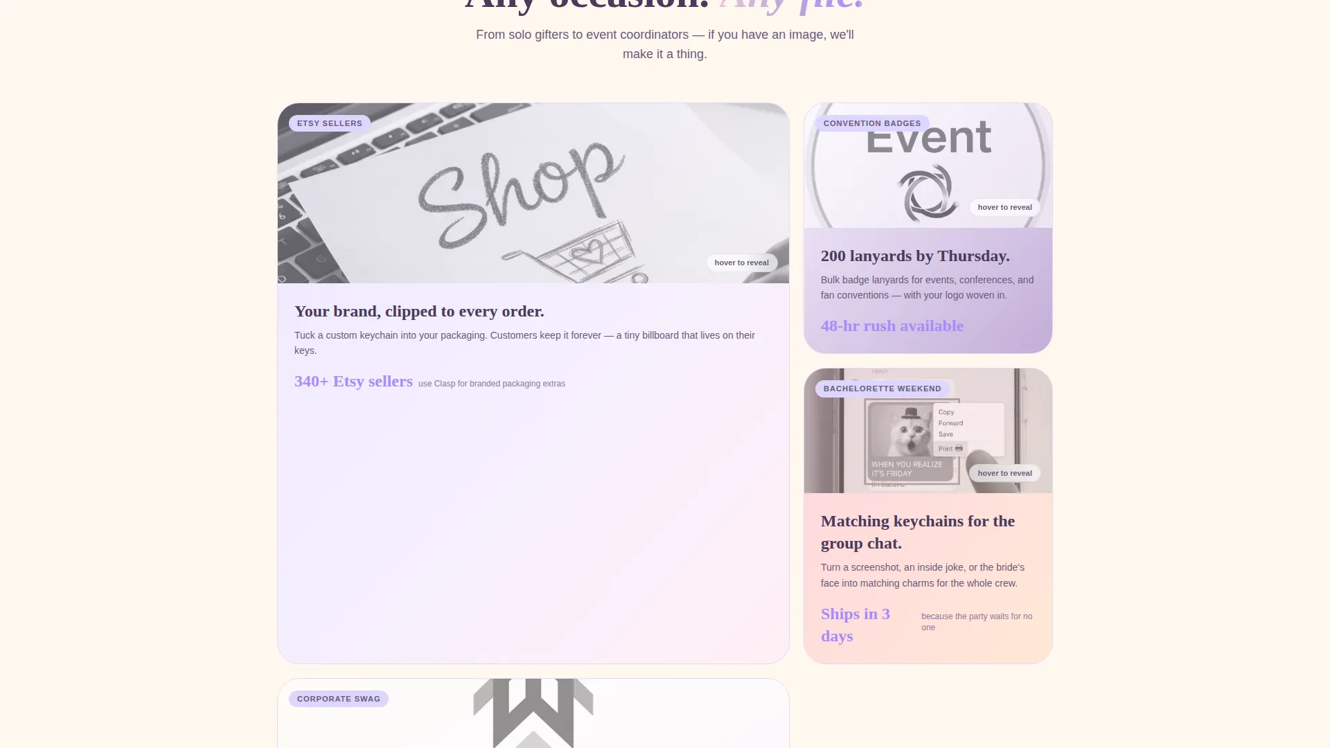 Keychains & Lanyards Store Specialist Professional Website Template
