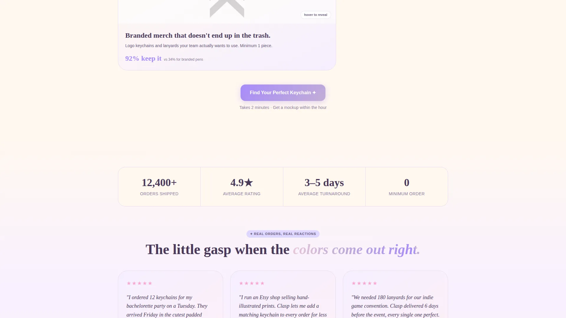 Keychains & Lanyards Store Specialist Professional Website Template