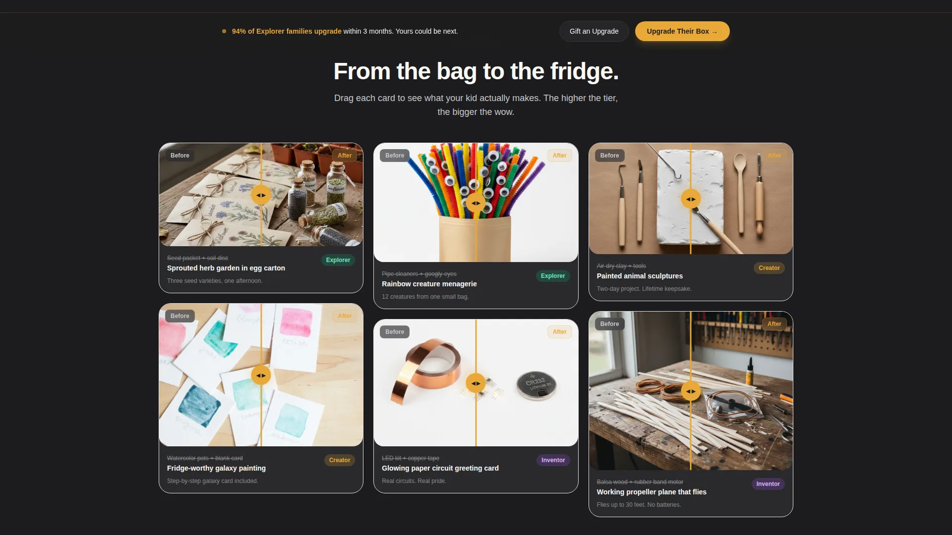 Kids Activity Box Landing Page Template