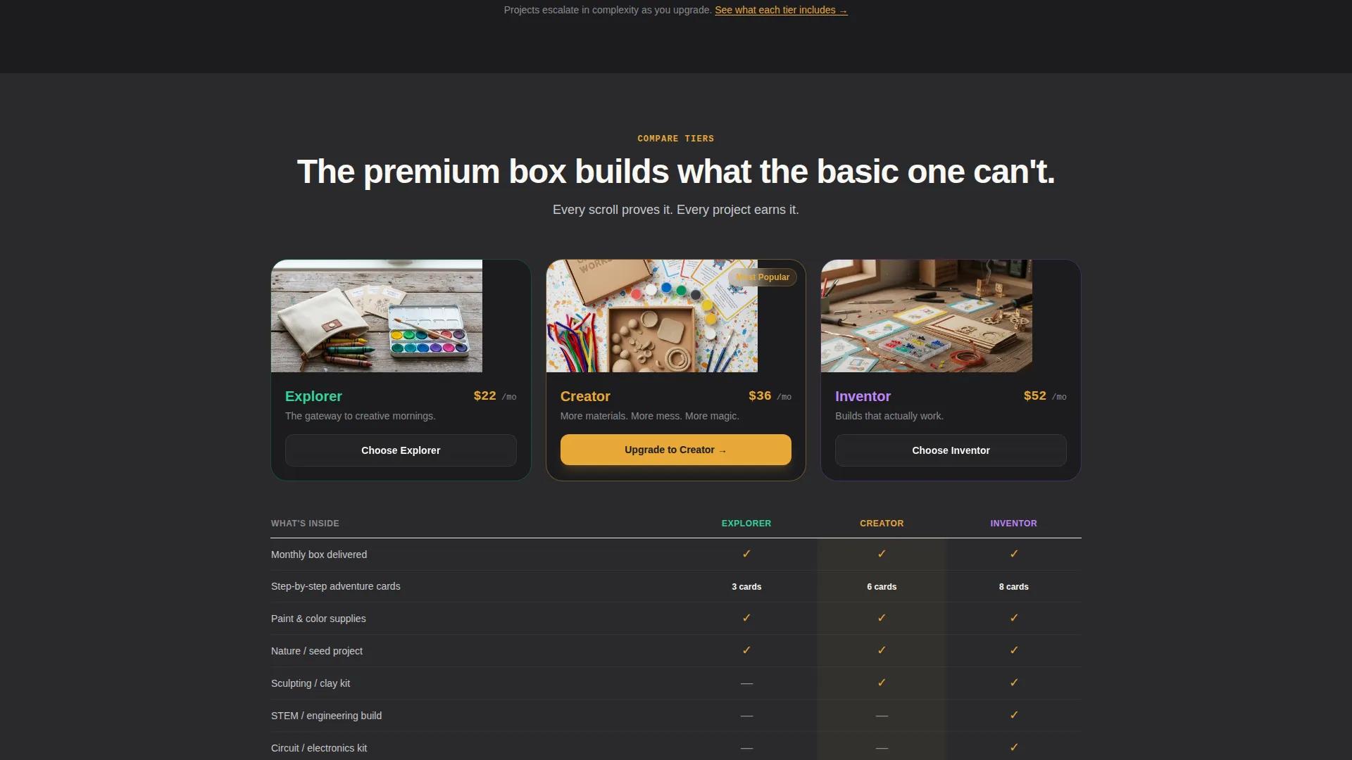 Kids Activity Box Landing Page Template