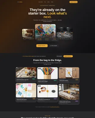 Kids Activity Box Landing Page Template