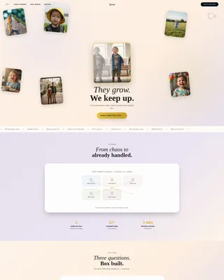 Subscription Box Services Professional Website Template