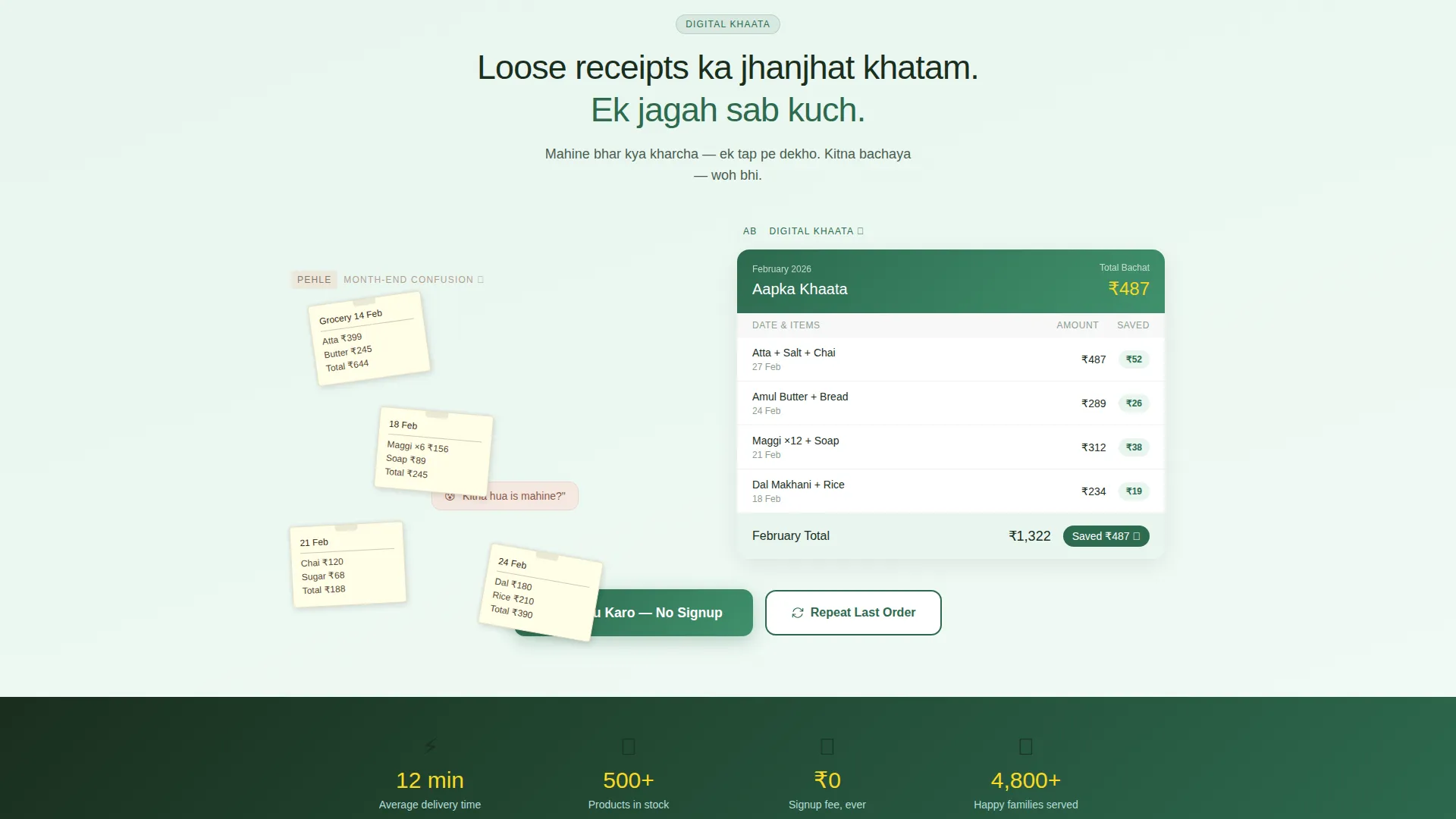 Vibrant Grocery Landing Page Template