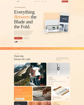 Hobby & Passion Supplies Professional Website Template