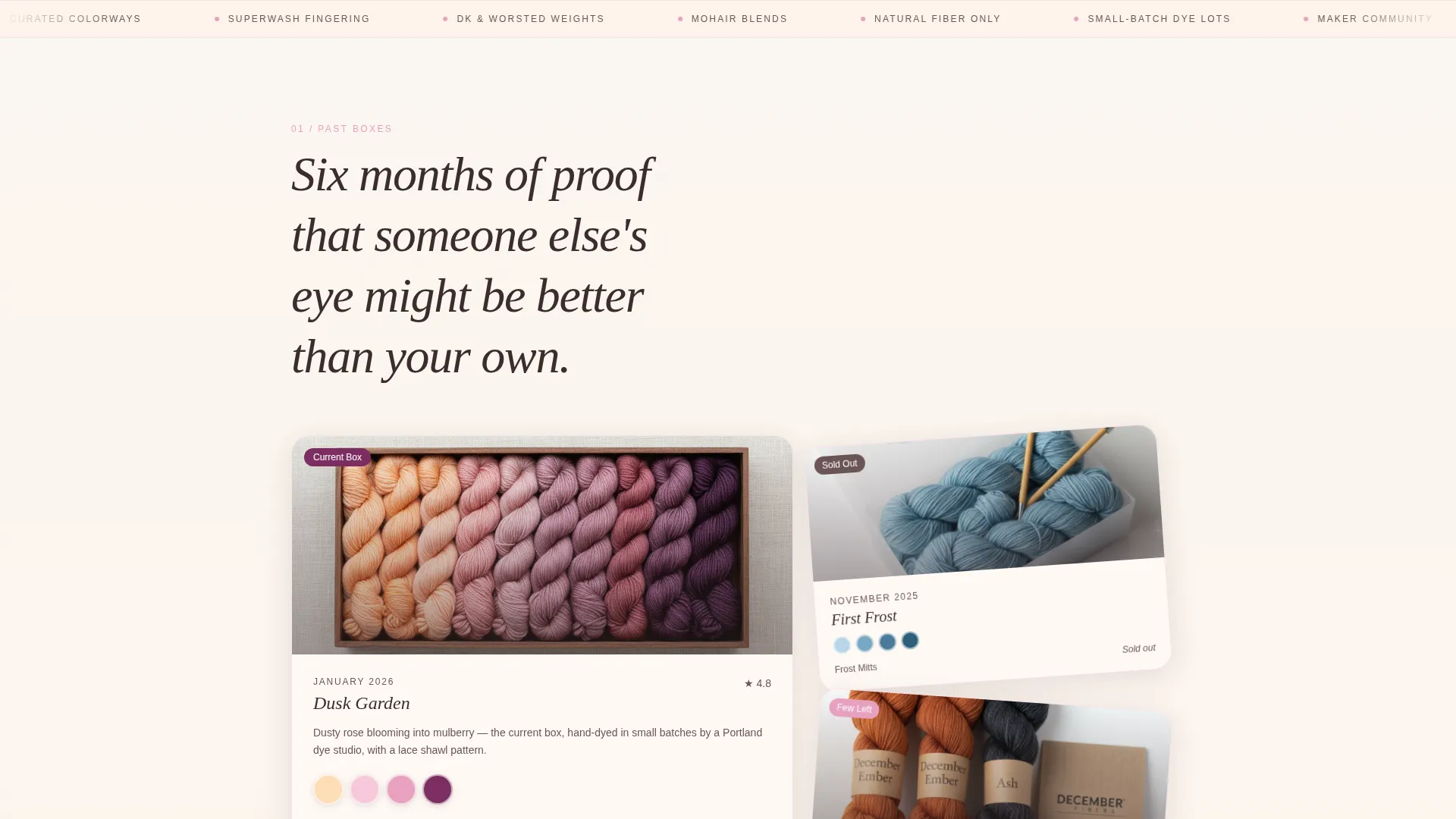 Subscription Box Services Professional Website Template