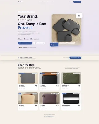 Wholesale Laptop Sleeves & Tech Accessories Landing Page