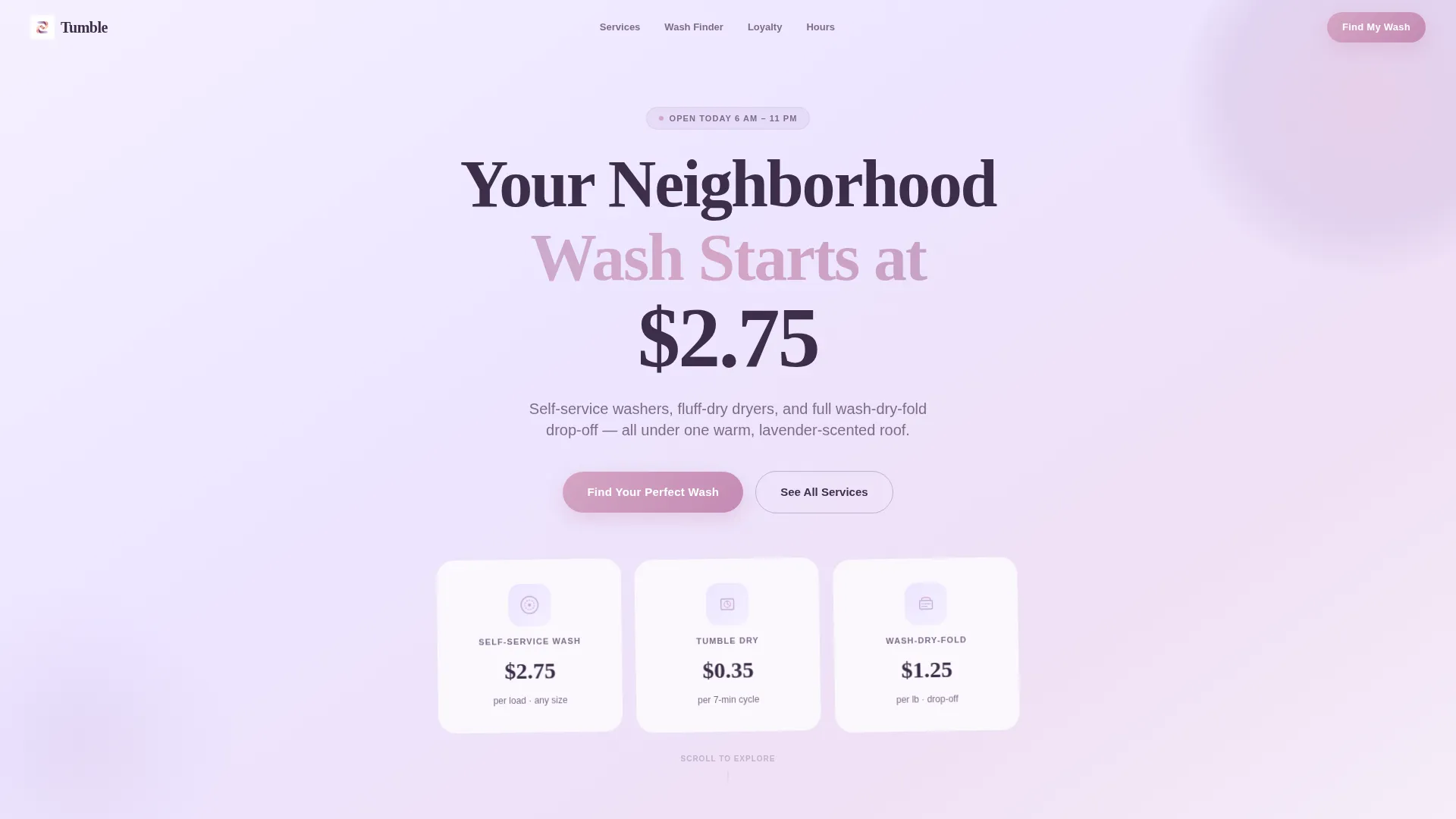 Advanced Local Brick & Mortar Business Pricing & Packages Website Template