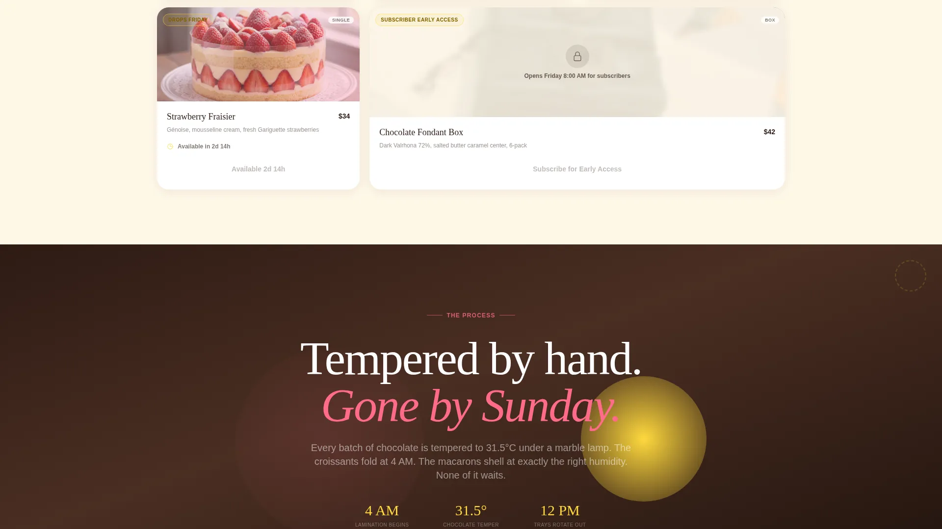 uxury Patisserie Landing Page Template