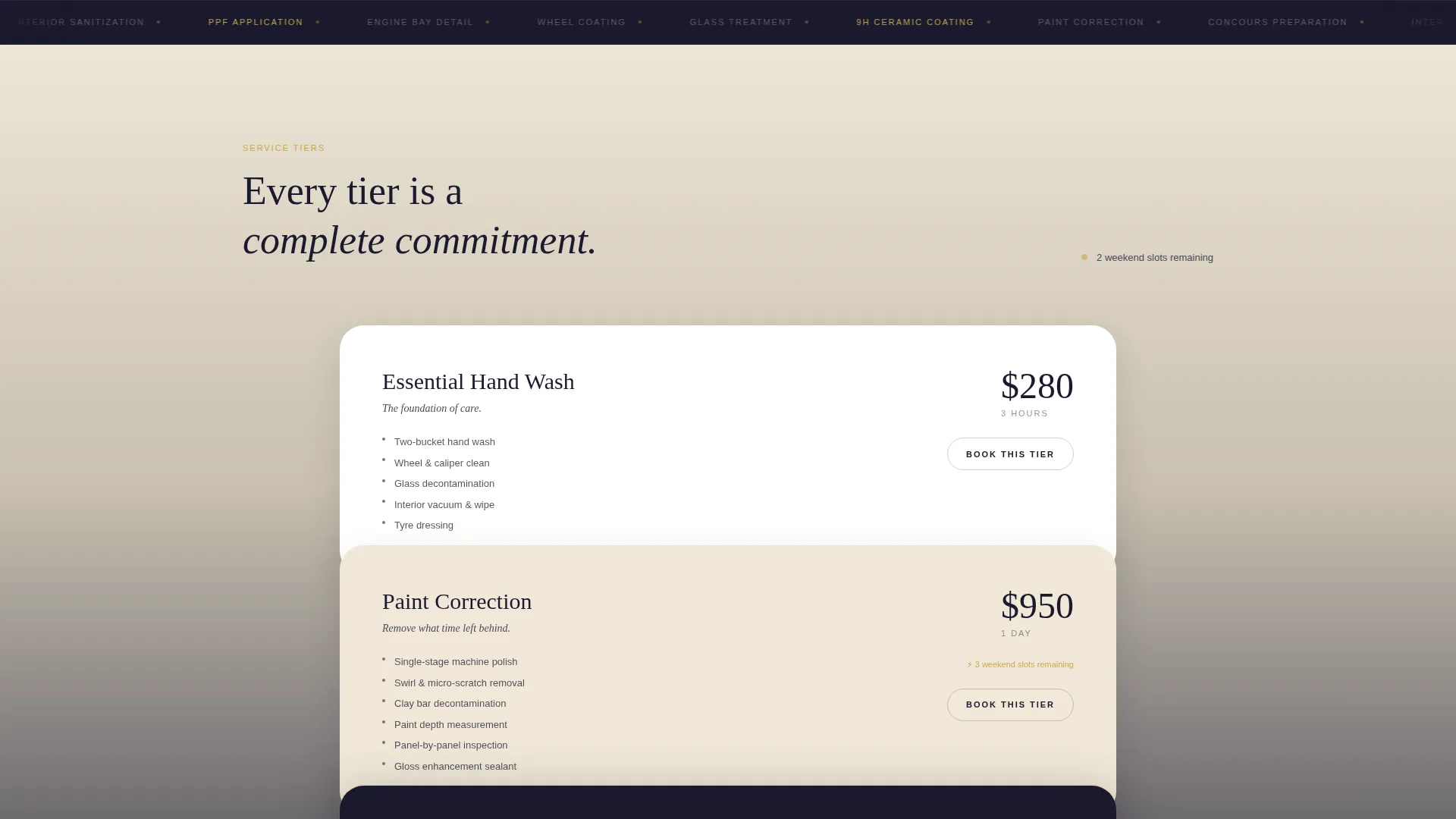 Luxury Car Detailing Landing Page Template