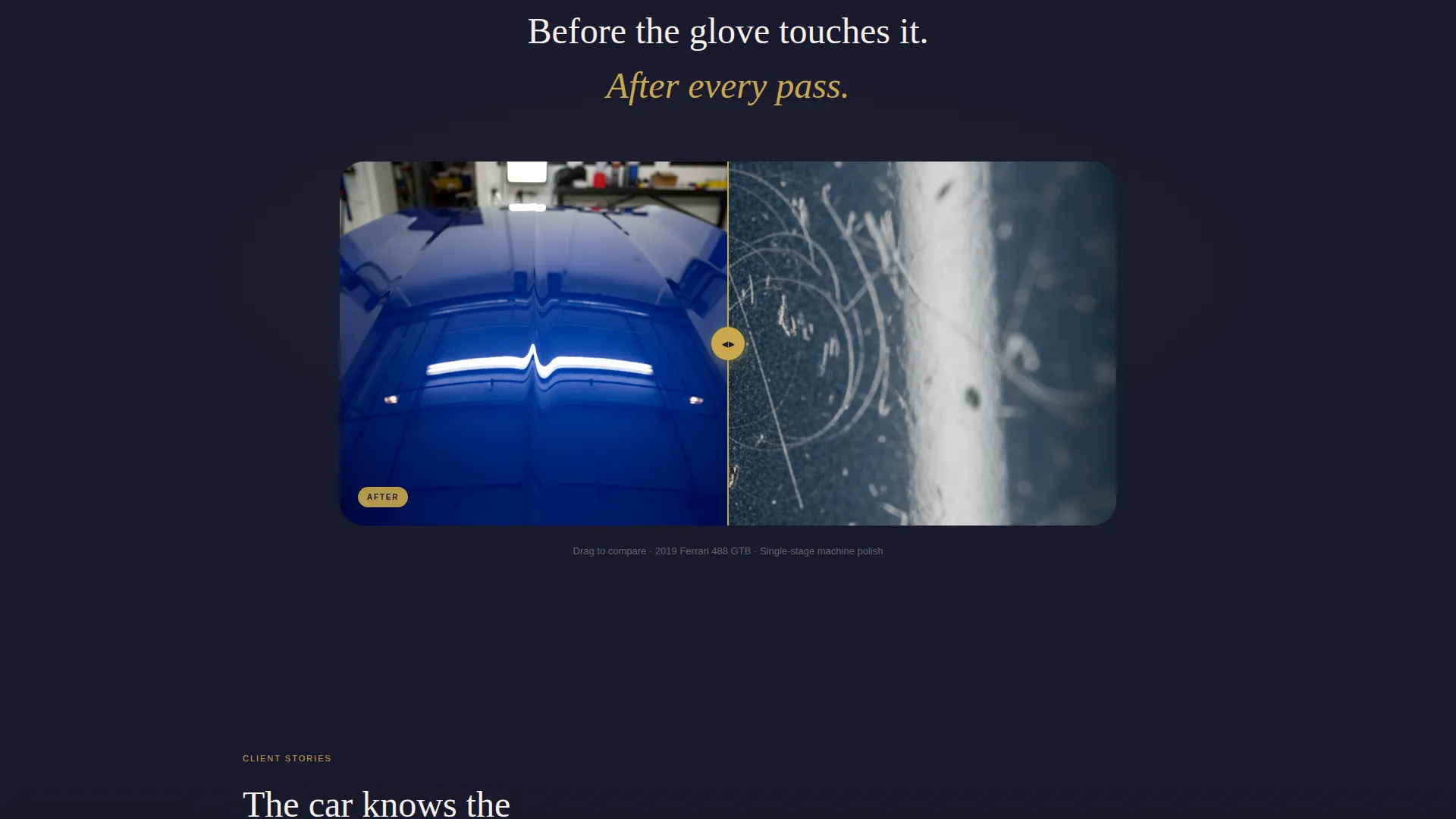 Luxury Car Detailing Landing Page Template