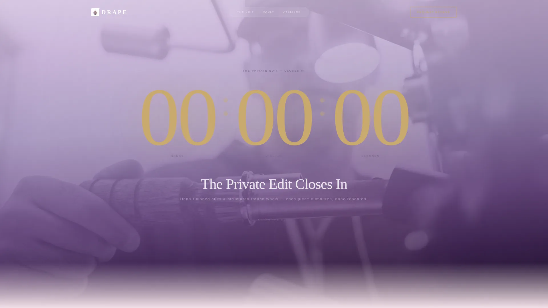 Luxury Fashion Limited Edition Landing Page Template