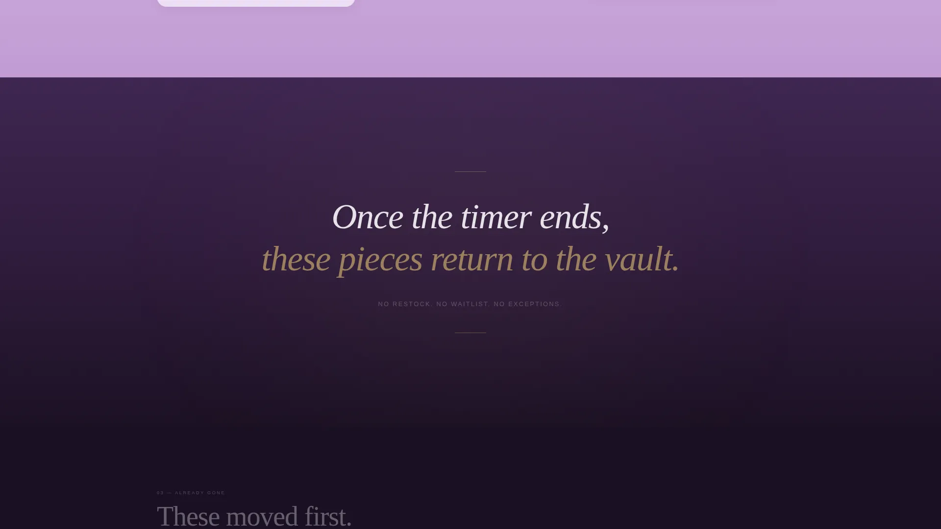 Luxury Fashion Limited Edition Landing Page Template