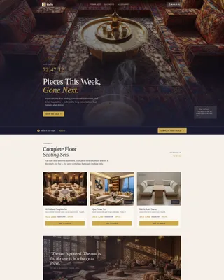 Arabic Seating Flash Sale Landing Page Template