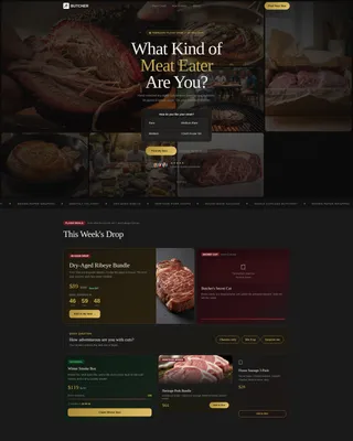 Local Subscription Box Services Pre-Launch & Coming Soon Website Template