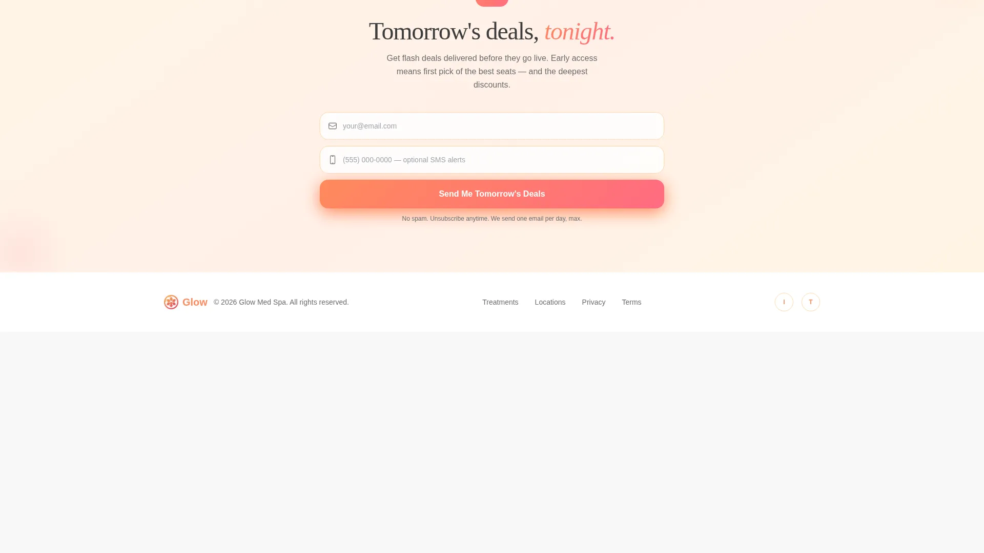 Med Spa Franchise Landing Page Template