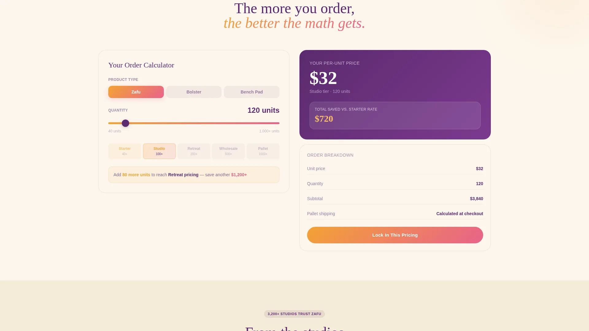 Wholesale Meditation Cushions B2B Landing Page Template