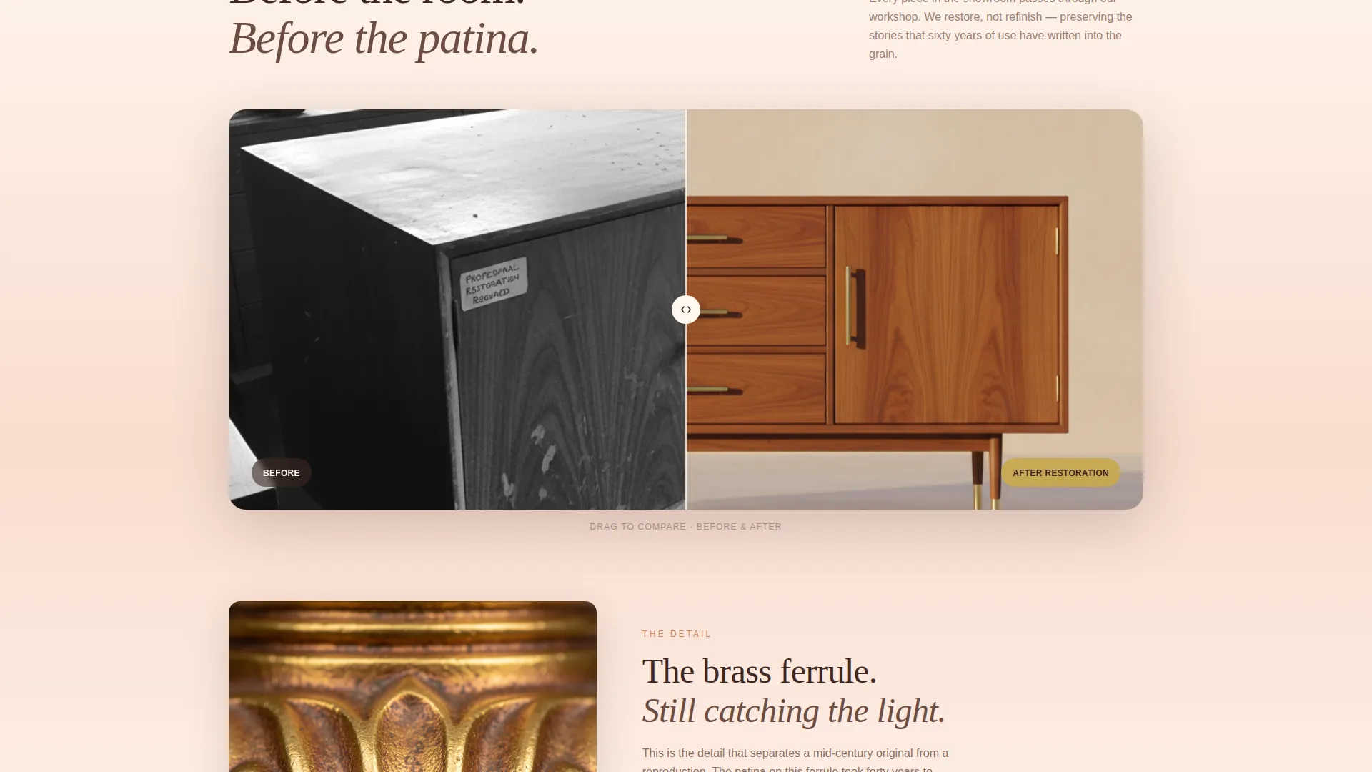 Curated Furniture Landing Page Template