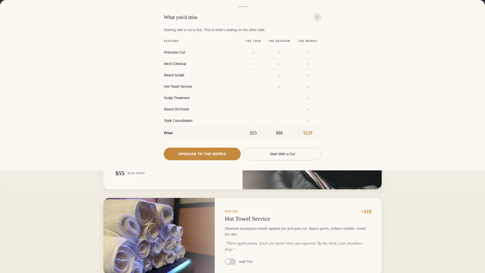 Premium Mobile Barbershop Landing Page Template