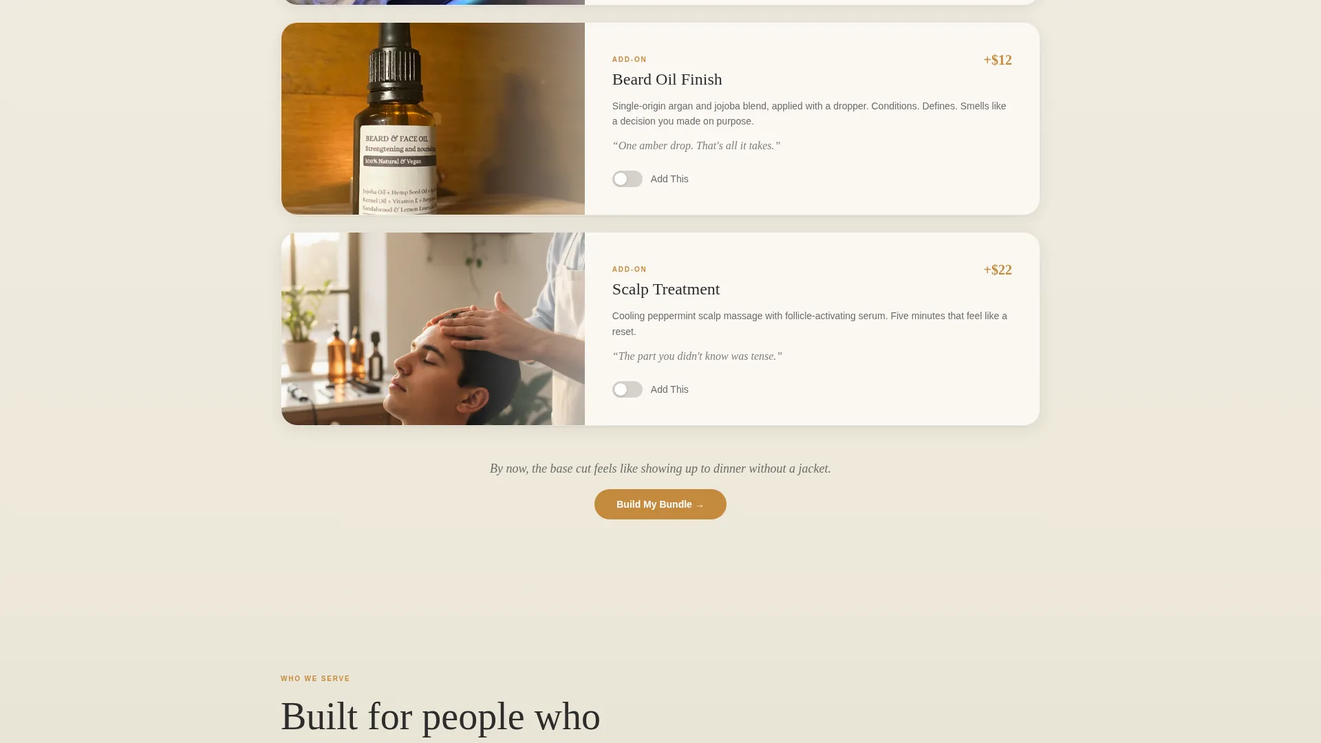 Premium Mobile Barbershop Landing Page Template