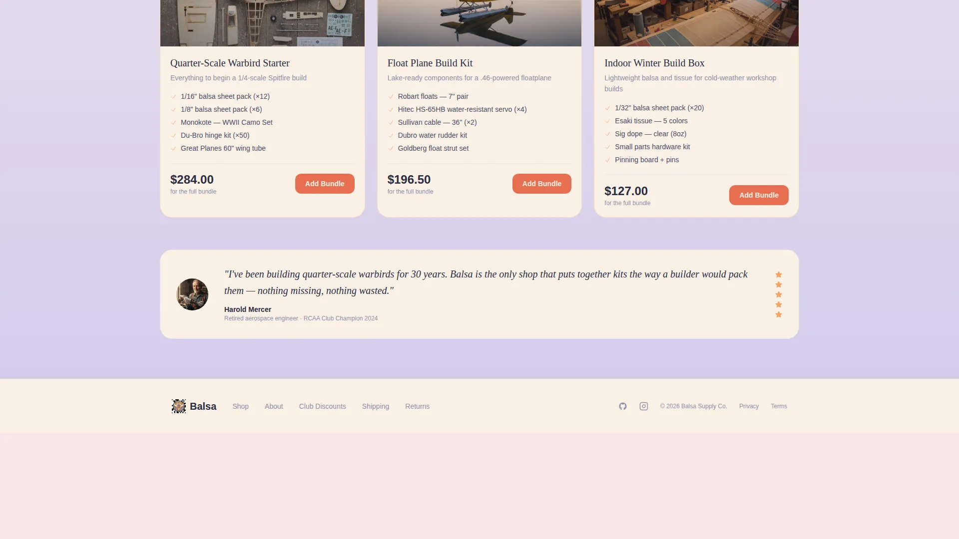 Premium Hobby & Passion Supplies Portfolio & Case Study Website Template