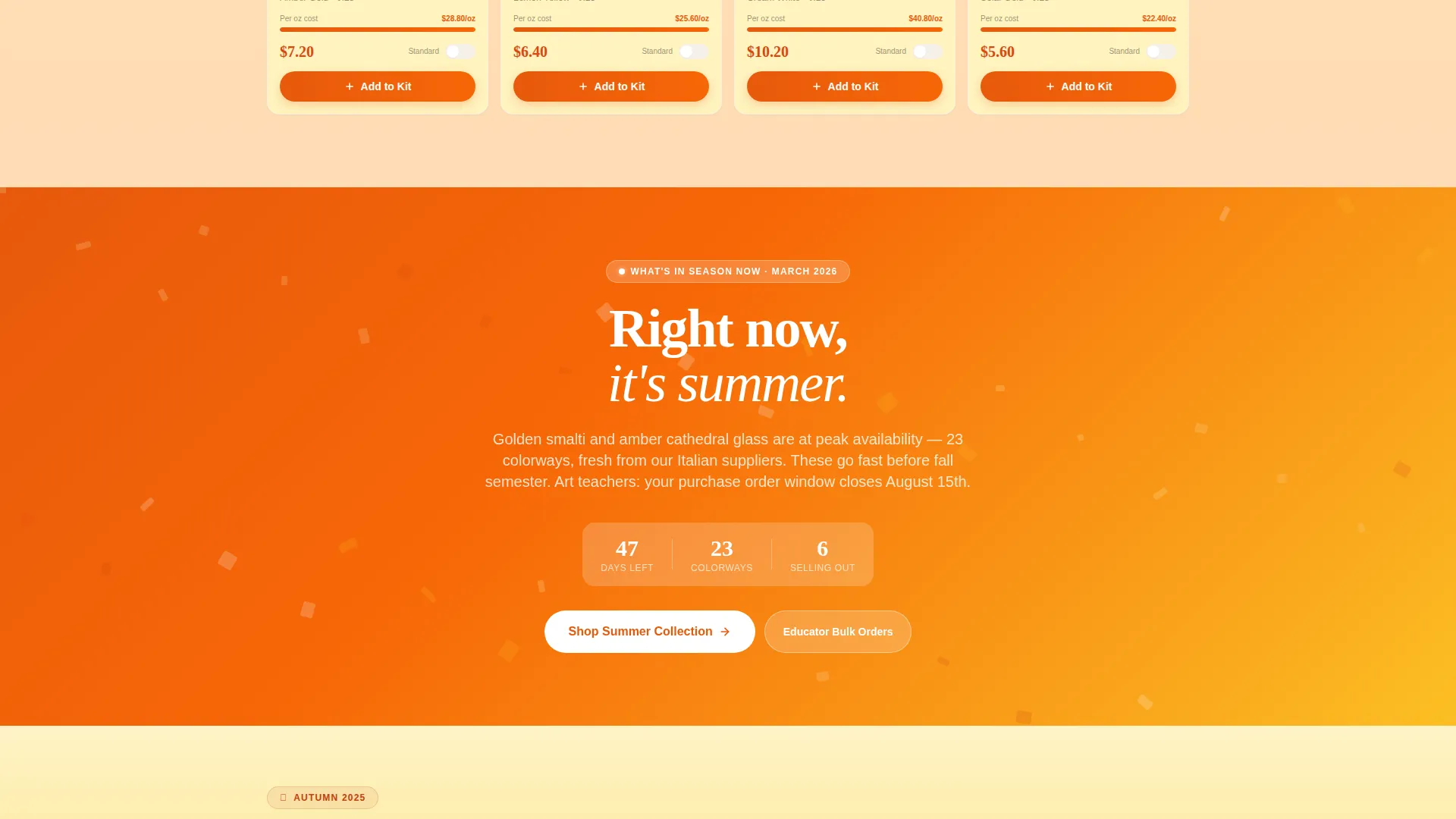 Hobby & Passion Supplies Professional Website Template