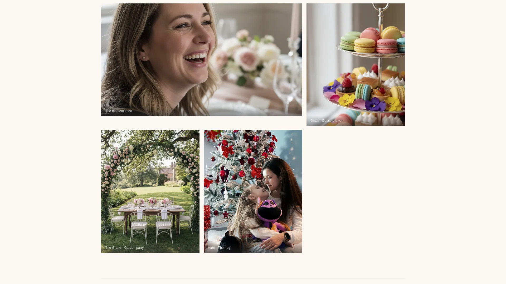 Elegant Mother's Day Event Planner Landing Page