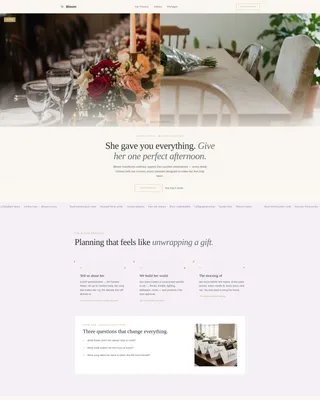 Elegant Mother's Day Event Planner Landing Page