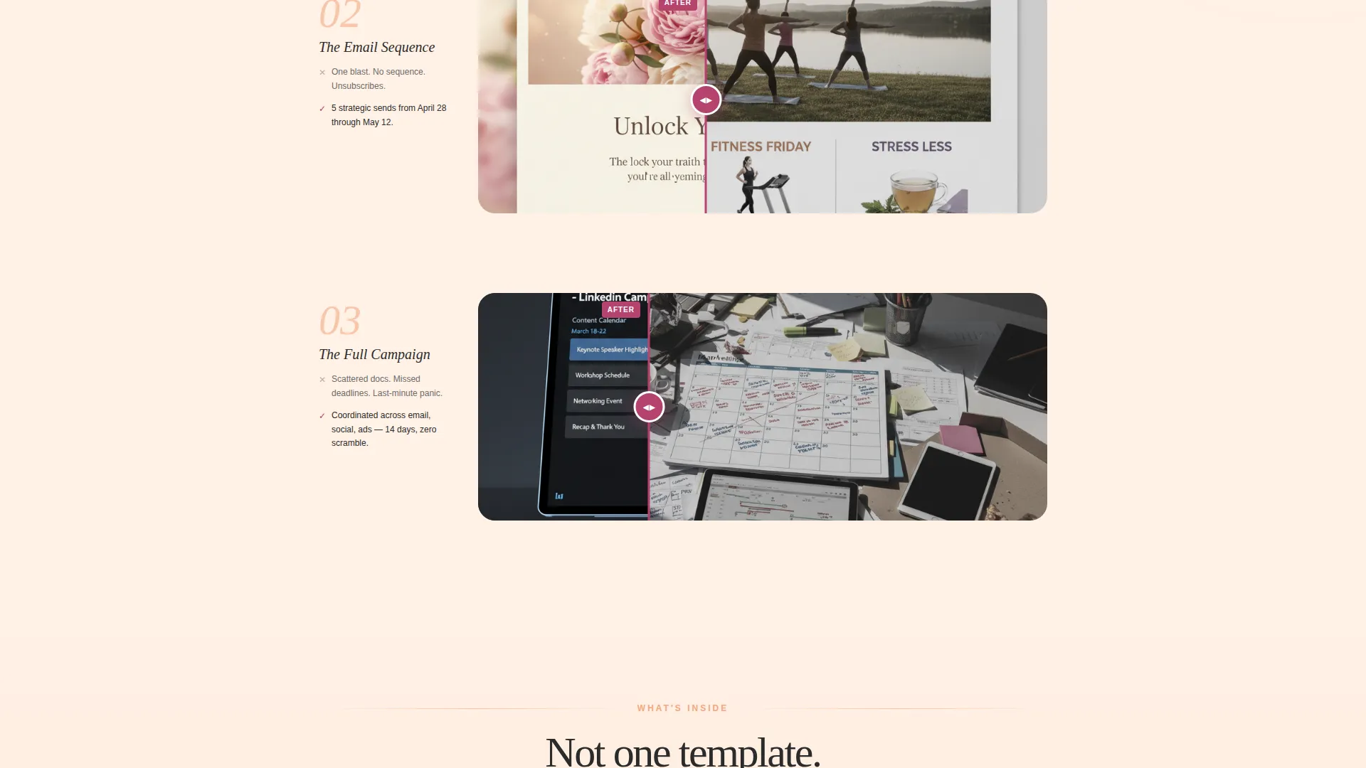 Mother's Day Marketing Landing Page Template