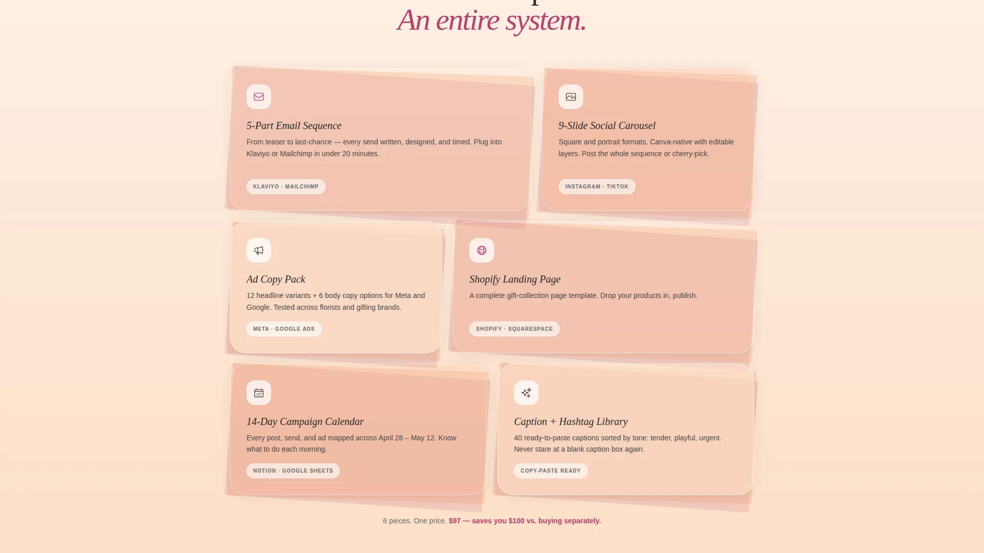 Mother's Day Marketing Landing Page Template