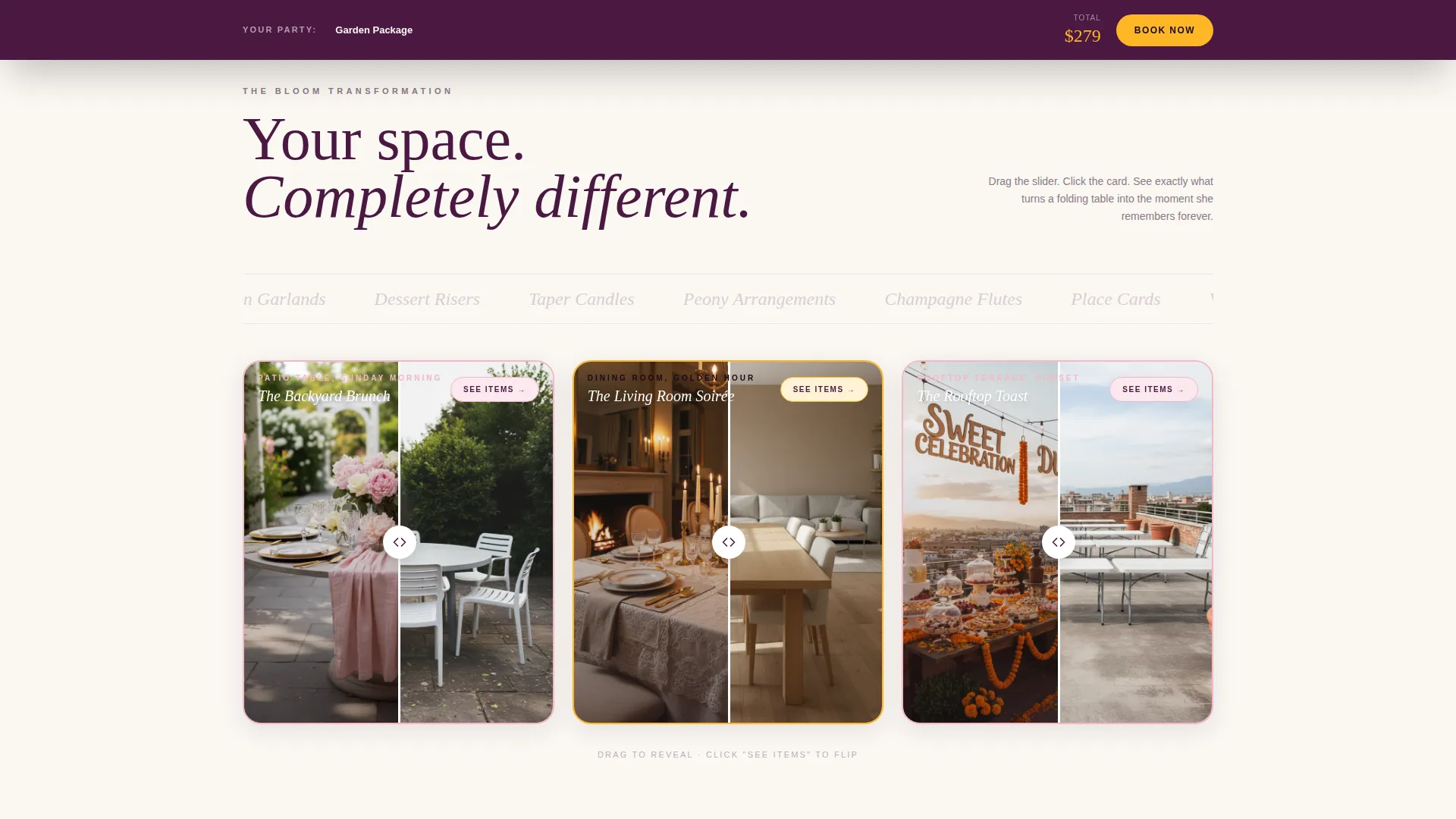 Mother's Day Party Rental Landing Page Template
