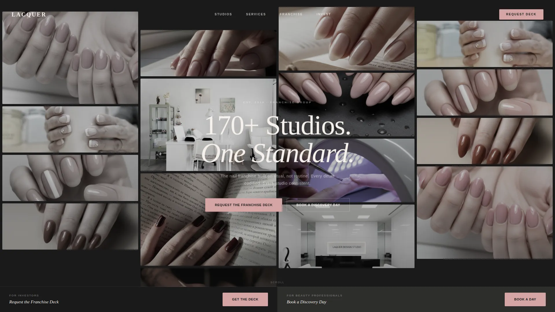 Luxe Nail Franchise Landing Page Template