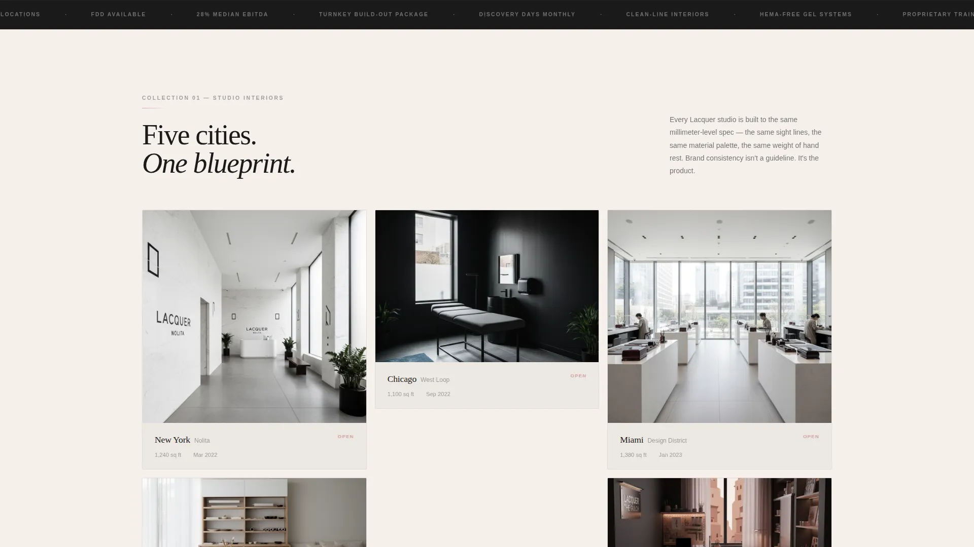 Luxe Nail Franchise Landing Page Template