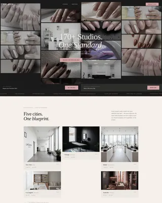 Luxe Nail Franchise Landing Page Template