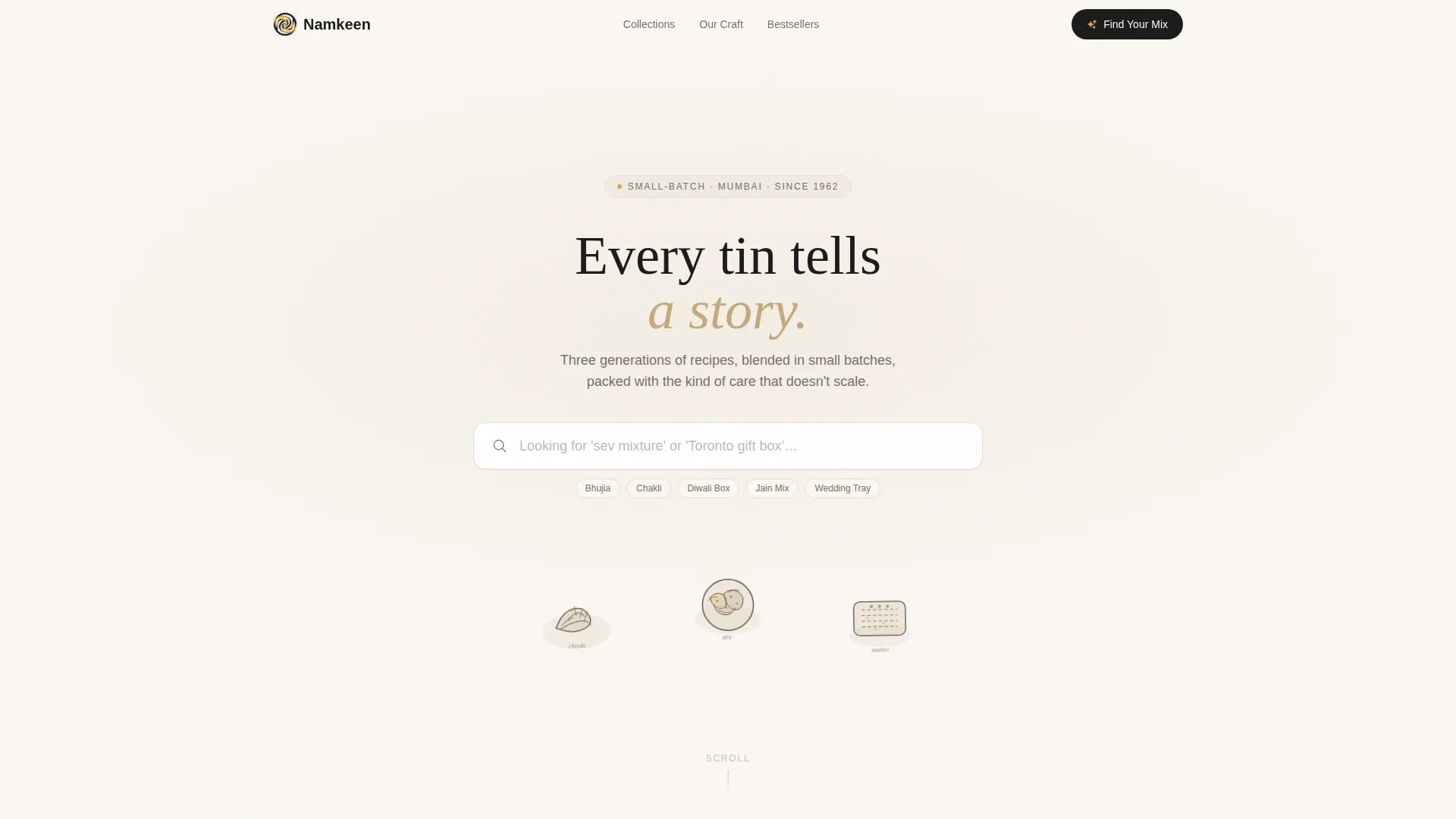 Artisan Snack Landing Page Template for Indian Retail