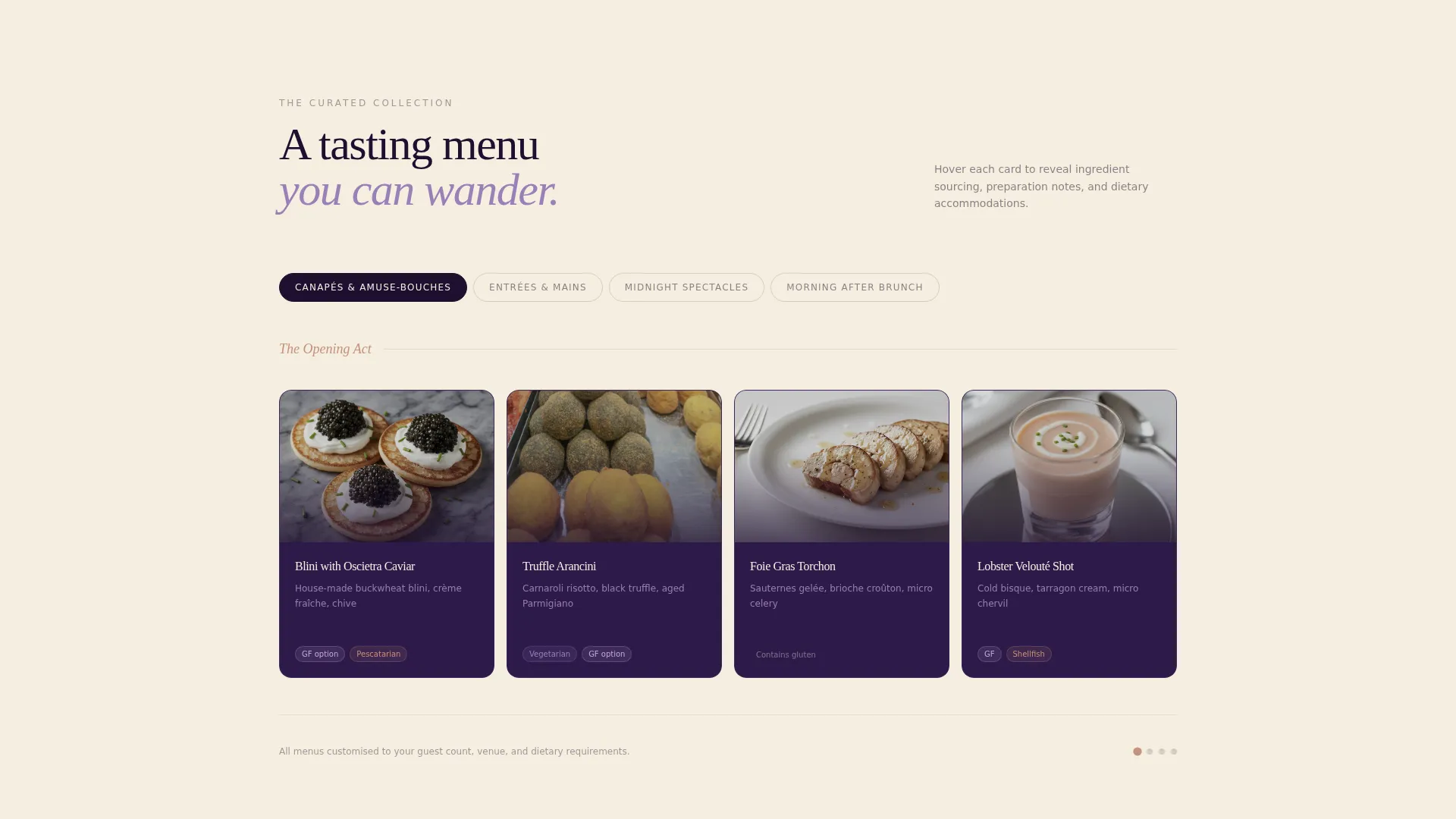Luxe Catering Landing Page Template