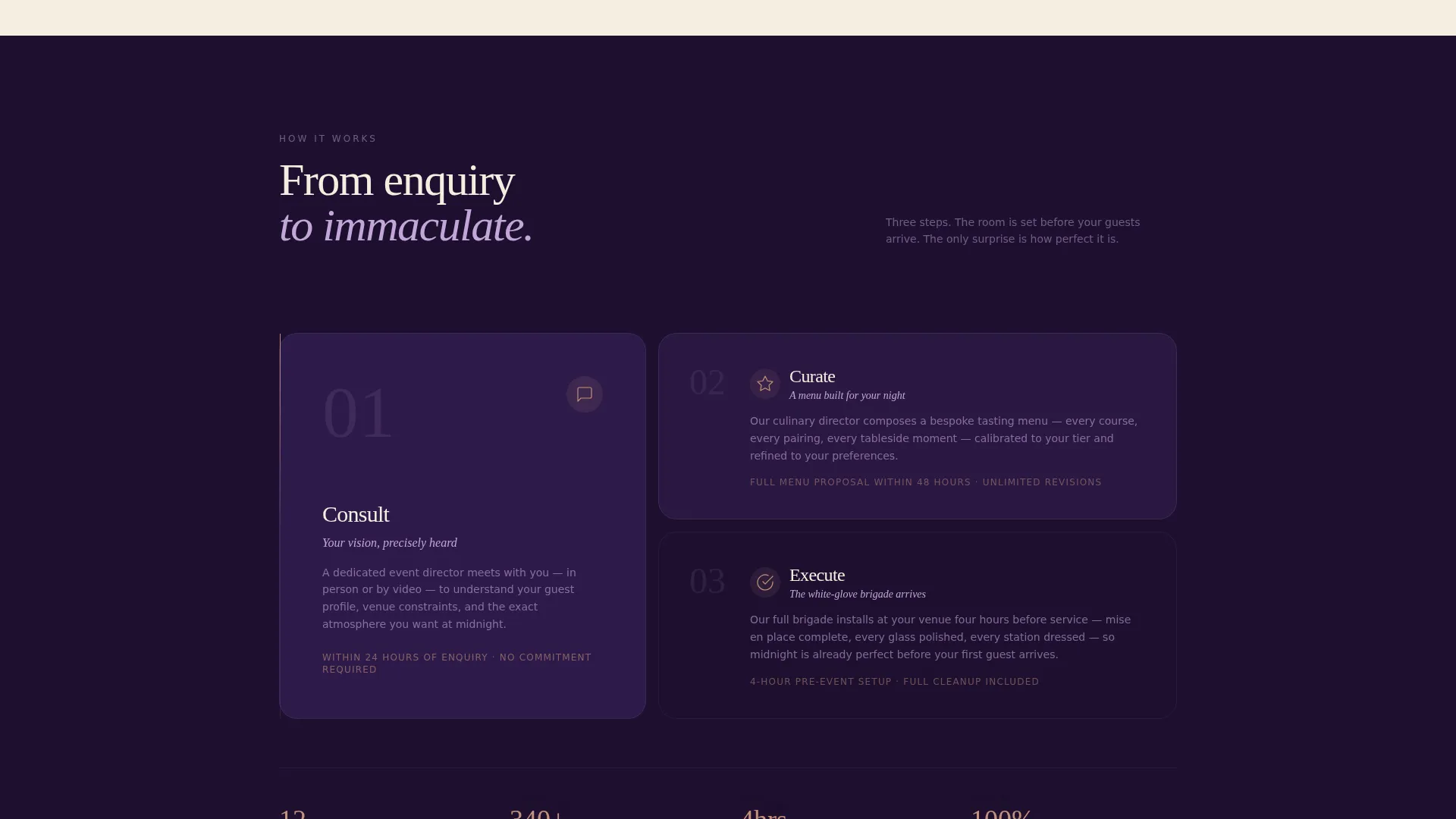 Luxe Catering Landing Page Template