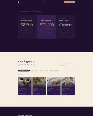 Luxe Catering Landing Page Template