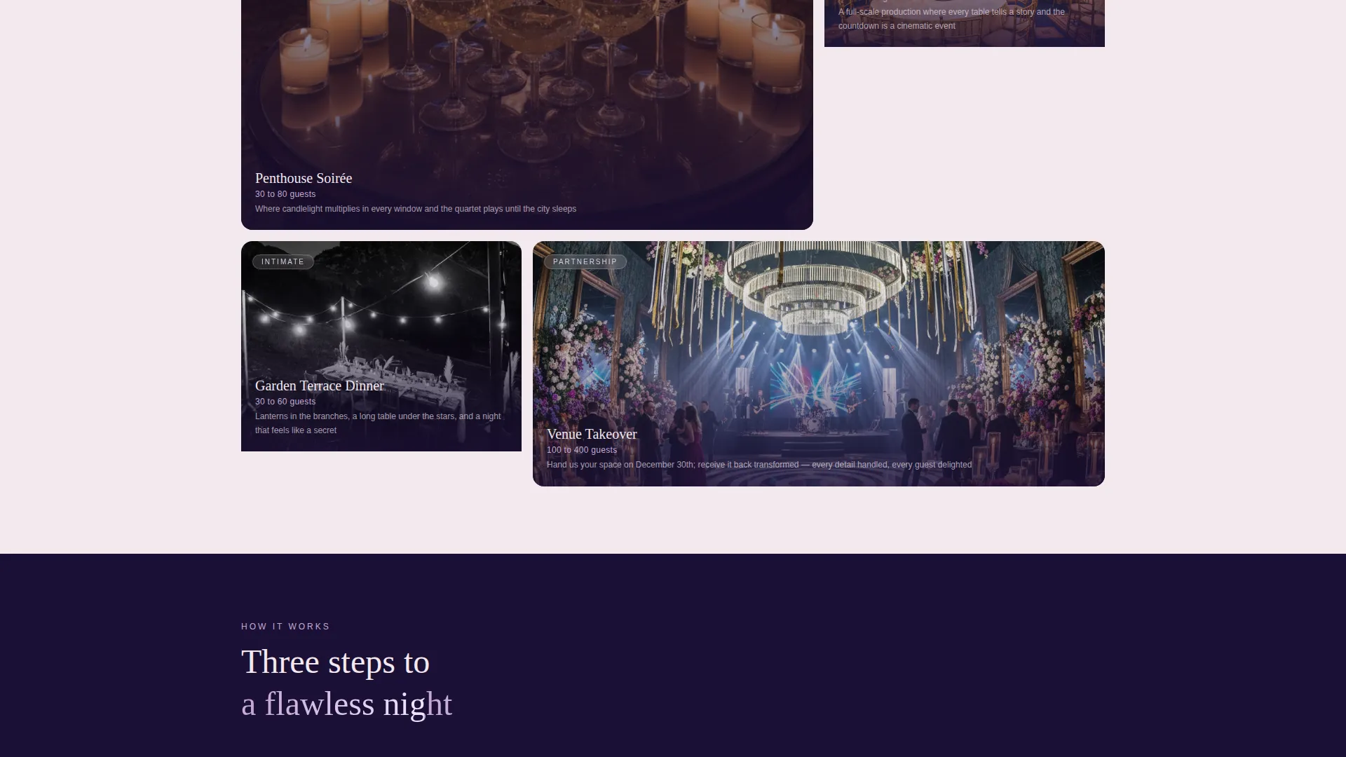 Opulent New Year's Eve Landing Page Template