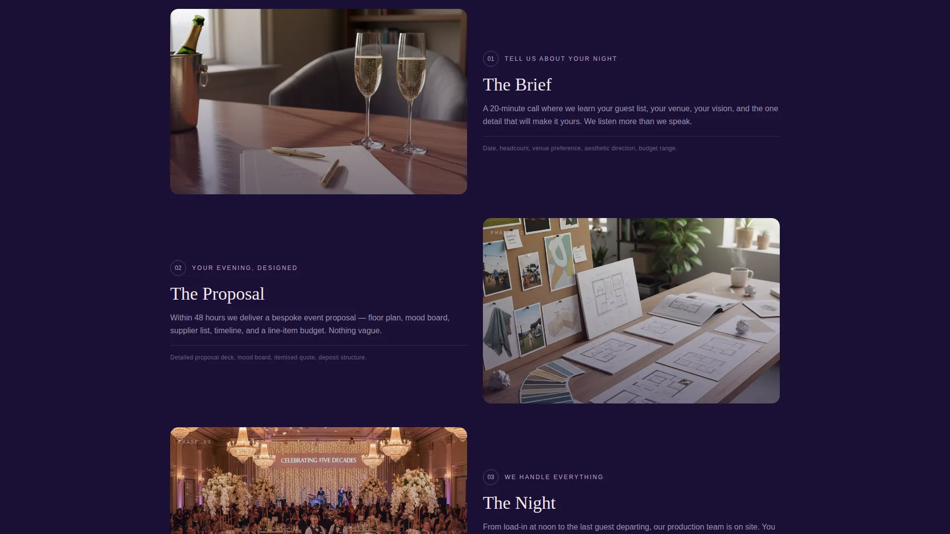 Opulent New Year's Eve Landing Page Template