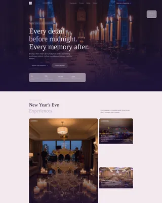 Opulent New Year's Eve Landing Page Template
